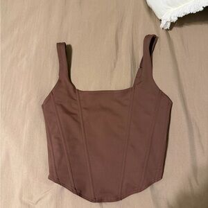 Brown Corset Top
